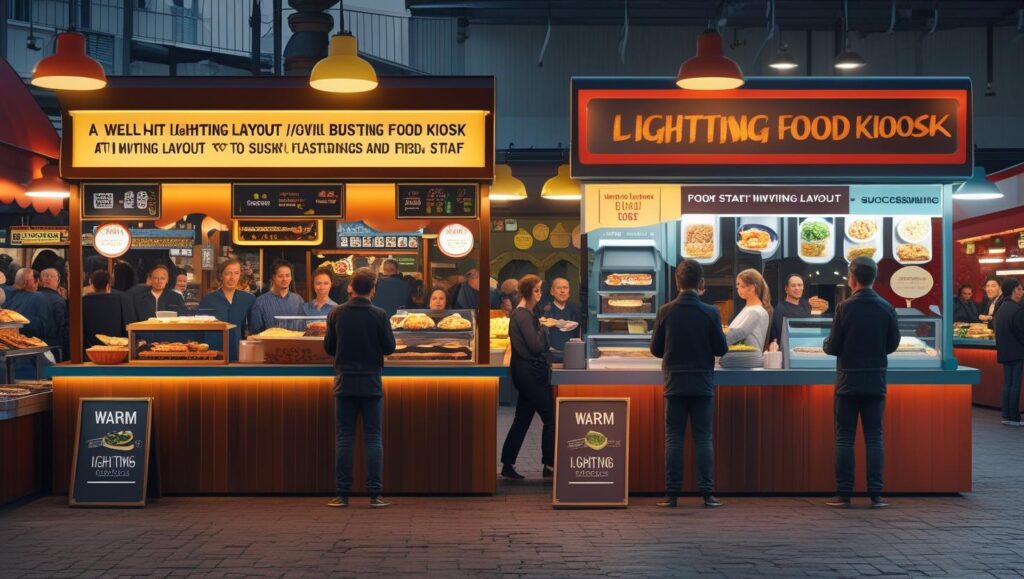 How Lighting and Layout Influence Sales at Food Kiosks