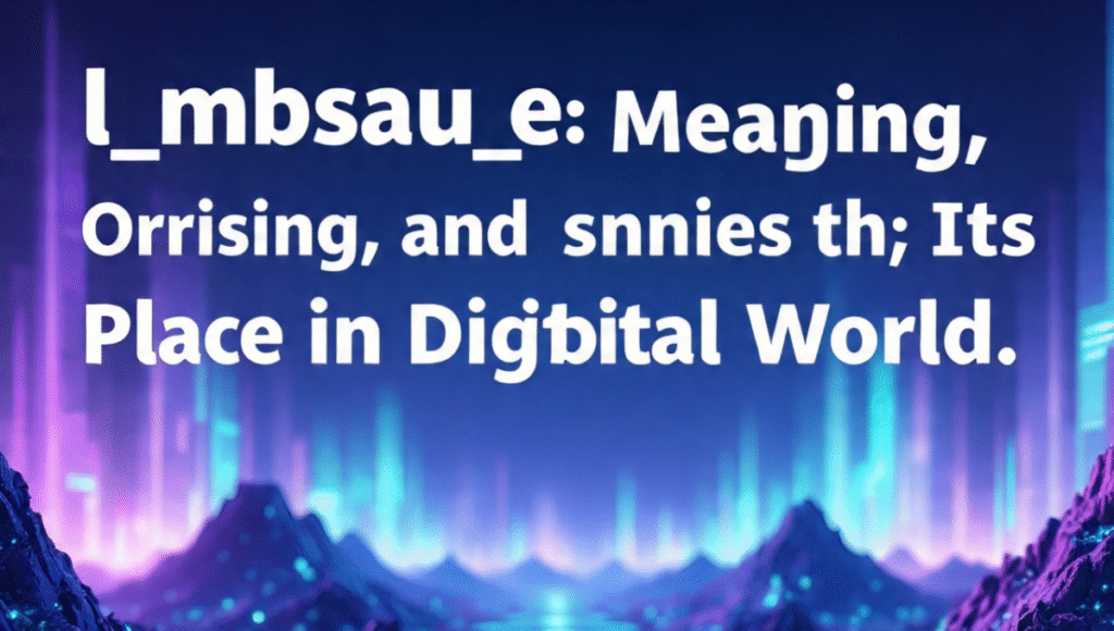 l_mbsau_e: Meaning, Origins, and Its Place in the Digital World